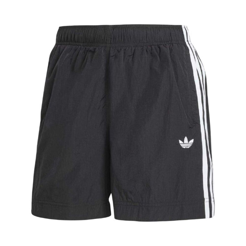 Adidas Womens/Ladies Adicolor Woven 3 Stripes Lightweight Loose Fit Shorts / Bla